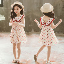 Summer dress for childrens dress 2022 new Summer - air childrens princess Xia Chespun dress summer woman