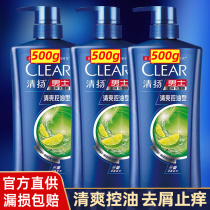 Qingyang shampoo men dandruff 500gx3 Bottle shampoo anti-itching shampoo cream refreshing oil control