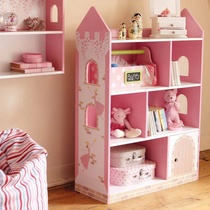 Childrens bookshelf cartoon students simple storage rack free combination bookcase toy storage storage living room small cabinet