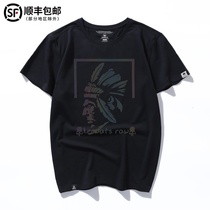 New summer Tide brand loose plus size plus fat short sleeve mens T-shirt printing fat half sleeve European and American style shirt top