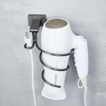 Solid Light Lavish Gun Grey Wire Drawing Hair Dryer Frame Free of perforated bathroom wall-mounted general wind-dryer frame stainless steel