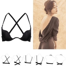 Summer underwear invisible female bra breasts large and thin and beautiful back thick cups with small breasts to woo back wedding dresses