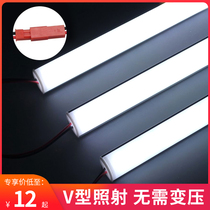 220V super bright hard light bar led light with gold jewelry glasses mobile phone counter display cabinet energy-saving lamp lighting