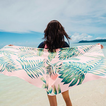 Korean Meditation quick-drying bath towel Beach beach beach swimming towel cloak womens floor portable ultra-thin shawl