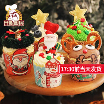 Christmas Cake Cupcake Cupcake high temperature resistant Qi Wind Maffen cuppaper TOA paper model 50 only baking cake cupcake small number