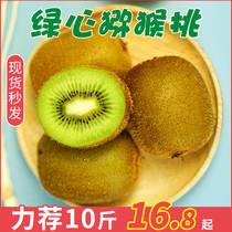 Pure Fragrant Fruit Shaanxi Zhouzhi Kiwi Green Heart Big Fruit 10 Jin Fruit Mi Monkey Monkey in the season