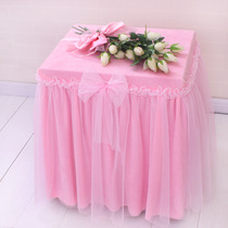 Crystal velvet lace all-inclusive bedside table cover stool cover table cover coffee table cover safe cover