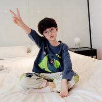 Childrens pajamas for boys Spring and Autumn long sleeves cotton thin models