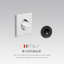 Bedside light without main light design Modern and simple Embedded aisle hidden foot light Rotating led reading light