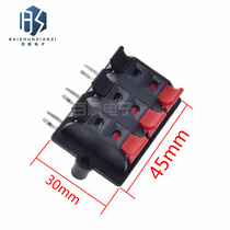 Test speaker socket 2 4 6p bent foot Spring terminal audio quick terminal aging clip horn panel
