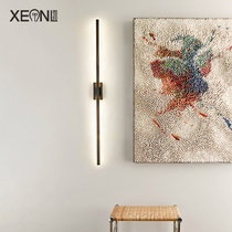 Nordic long mural lamp aisle corridor led lamps modern simple living room background wall bedroom bedside wall lamp