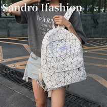 France Sandro Ifashion schoolbag female campus soft leather backpack college students shoulder bag female 2021 New