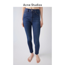 Acne Studios Lady Dark Blue Skinny Tight Jeans High Waist Straight Pants 30D176-126