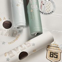 Simple modern Mediterranean non-woven wallpaper 3d precision embossed stereo wallpaper bedroom living room TV background wall