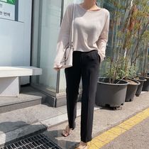 (Spot second hair) Joo Korea modified leg thin comfortable trousers D