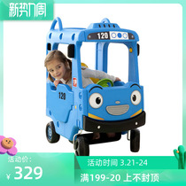 South Korea yaya children bus small caravan with four wheels pedaling to push with music playground Toys