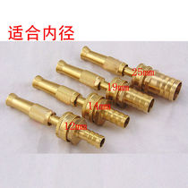 Special price 40% 60% 1 inch PVC hose plug-in water gun nozzle full copper watering car wash high pressure straight nozzle