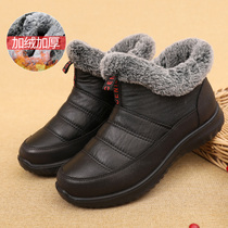 Old Beijing cotton shoes women winter plus velvet warm milk shoes middle-aged and elderly thick non-slip soft bottom soft face mother snow boots