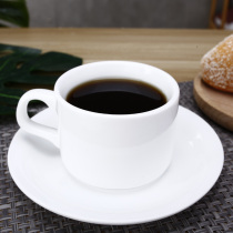 Aviation European-style Fortified Ceramic Coffee Cup Suit Booking Logo High Temperature Resistant Pure Color Home Hotel Quality Time