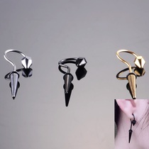 Qian Zhilong same earrings umbrella hook pointed earrings hypoallergenic Women Mens personality single earrings