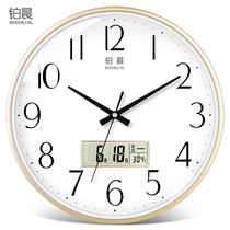Punch-free clock wall clock living room light luxury modern simple clock wall Home Fashion hanging watch quartz clock hanging