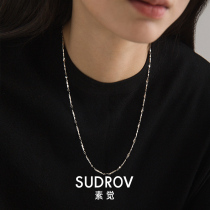 New 2021 niche design handmade sterling silver necklace female sweater chain 925 silver neck chain Joker chain