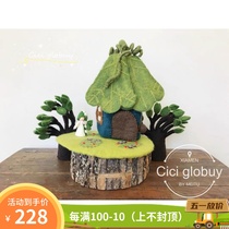 Australian handmade wool felt ornaments scene building decoration fairy house Waldorf childrens scene ornaments