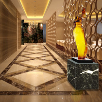 Hotel decoration Soft decoration Modern abstract sculpture Transparent artwork Entrance hall aisle dancing lively