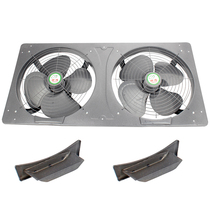 Exhaust fan 10 inch 12 inch 14 inch double row conjoined ventilation fan window wall kitchen fume fan