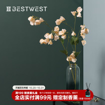 BEST WEST lantern flower imitation flower decoration living room table fake flower decoration decoration flower arrangement flower art light luxury