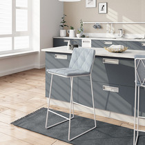 Nordic creative bar stool modern simple bar chair home iron bar stool bar chair cafe front bar chair