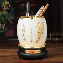 Teachers Day gift to send teachers gift practical horse to success pen holder ornaments high-end business gifts to leaders