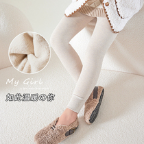 Girls underpants autumn and winter pants wearing child warmers plus fluffy winter down pants thickened winter pants