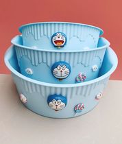 Baby basin small washbasin home baby children cartoon newborn 3 packed basin toilet plastic thickened