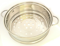 304 stainless steel mini household milk pot small steamer 16 18cm small soup pot steaming grid steaming drawer Steaming layer of steamed buns