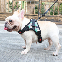 Dog chest and back bucket Teddy collar Traction rope Dog walking rope Dog chain Vest type Small medium-sized large dog supplies