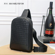 European and American Great Fashion Chest Bag Men 2022 New wave minimalist About light extravagant Layer Bull Leather Weave Multi Functional Inclined Satchel Bag