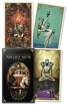 Midnight tarot night sun tarot English original new United States spot direct mail dragon girl tarot