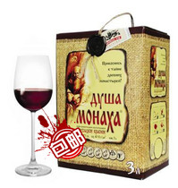 Moldova imported Monks heart red wine 3 liters of Russian sack red wine