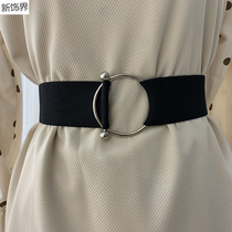 Sweater belt womens knitted wild metal spring waist chain Diamond pendant Fox accessories skirt elastic waist chain gold color