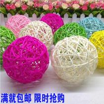 8cm colorful rattan ball kindergarten decoration classroom hanging decoration color ball wedding candy box corridor hanging decoration
