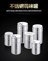 Stainless steel seasoning bottle BARBECUE seasoning tank Seasoning bottle perforated pepper pepper powder bottle Cumin box sprinkler
