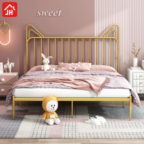 Nordic Iron Bed Double Bed Modern Minimalist Creative Bedroom Iron Frame Bed Ins Personality Bed Frame Sub 1 8 m Iron art bed