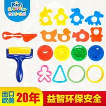 DIY Handmade Color Clay Clay Clay Molds Clay Molds die Duck Flowers Tree Fish Roller Seven Color 18 Pieces Tool Suit