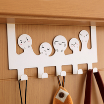 Creative and cute hanging hook dormitory hangers without holes after the door without traces of nails on the door hook bedroom door seam hanging