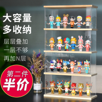 Bubble Mart popmart blind box storage display shelf bedroom acrylic dust cover Molly display box