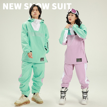 2122 new snowboard suit men and women suit couple winter snow field double board windproof waterproof fashion thickening warm