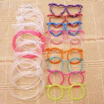 Net red children adults fucking lazy people drink water creativity cute drink ultra long disposable glasses straw