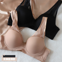 90c half-warm time Korea single base without steel ring glossy thin spring summer breathable bra underwear W080
