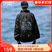 Crissrex Store LivingTown Japanese Loose Half Zip Collar Turtleneck Jacket